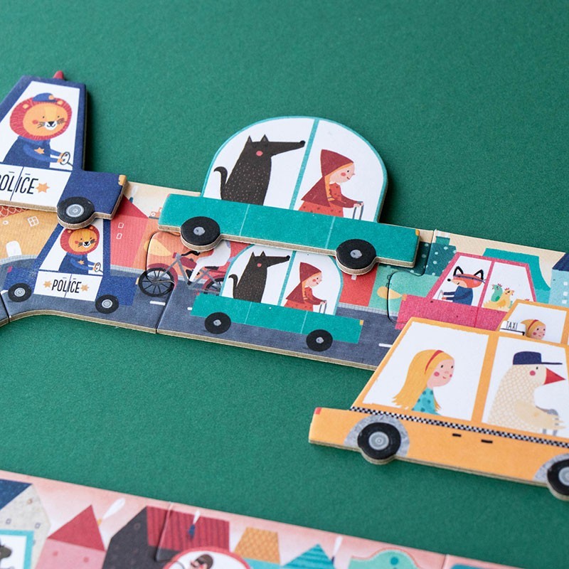 puzzle de vehicles i joc d'observació